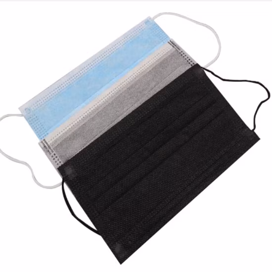 Disposable Surgical Dental Black 3ply Medical Face Mask TypeIIR BFE 99% Surgical Mask