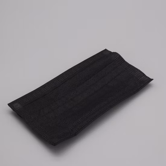 Disposable Surgical Dental Black 3ply Medical Face Mask TypeIIR BFE 99% Surgical Mask