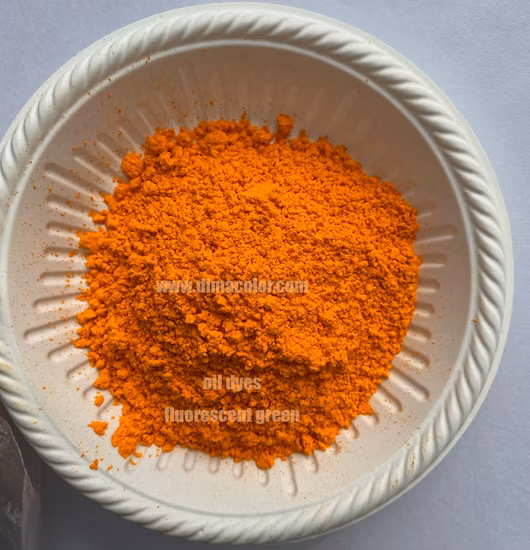 Jaune fluorescent 8g Solvant Vert 5 Solvant Huile Cire Colorants Plastiques